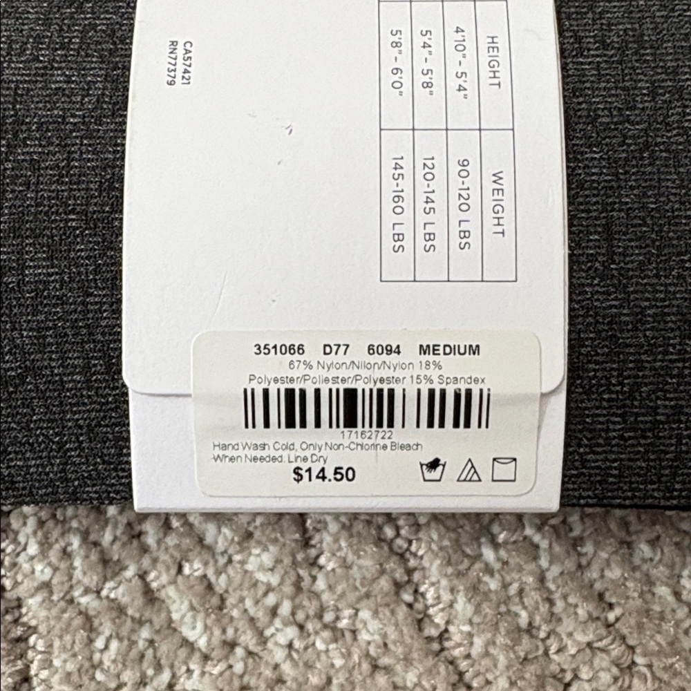 LOFT Charcoal Basic Opaque Tights - Picture 3 of 4